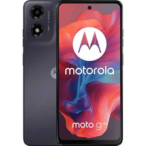 Смартфон Motorola Moto G04 4/64GB Concord Black (PB130020RS) UA-UCRF