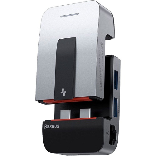 USB-хаб Baseus Armor Age Type-C Bracket Multifunctional Hub Adapter Space Gray (CAHUB-AJ0G) - придбати в Дніпрі, Україні: ціна, характеристики | інтернет-магазин TOUCH