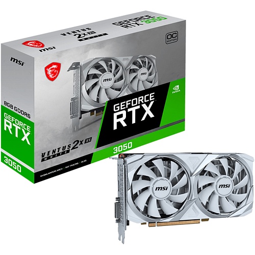 Відеокарта MSI GeForce RTX 3050 VENTUS 2X XS OC 8GB White (RTX 3050 VENTUS 2X XS WHITE 8G OC) UA - придбати в Дніпрі, Україні: ціна, характеристики | інтернет-магазин TOUCH