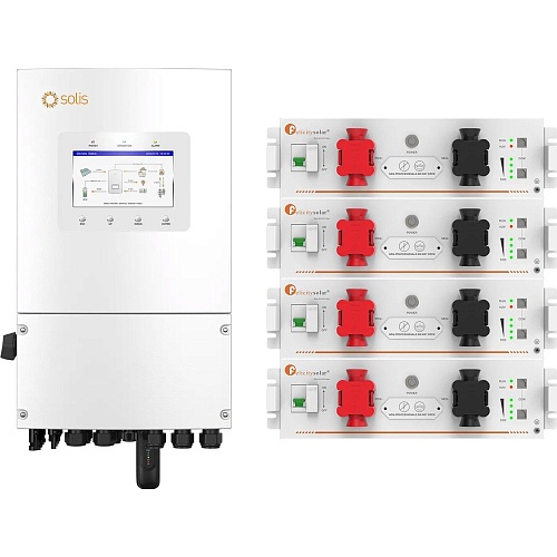 Система хранения энергии Solis S6-EH1P6K-L-PLUS 6kW + 4 АКБ FelicityESS FLA48100UG1 20.4kWh (51.2V/100Ah/5120Wh)