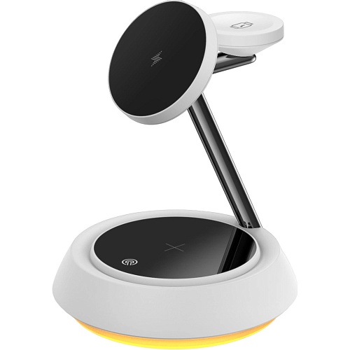 Беспроводное зарядное устройство WiWU 3 in 1 15W White (Wi-W002)