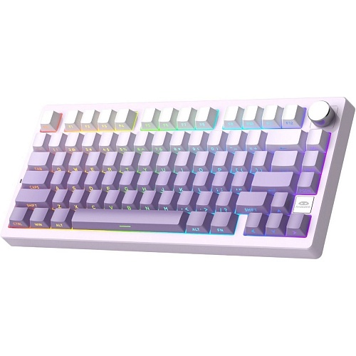 Клавіатура MageGee Light 75 Purple Bird Switch White/Purple (6971969728813) - придбати в Дніпрі, Україні: ціна, характеристики | інтернет-магазин TOUCH
