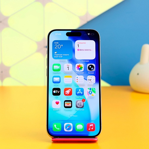 Смартфон Apple iPhone 15 Pro 256GB White Titanium (MTV43) Б/У