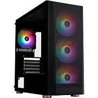 Корпус 1stPlayer X5-BK-4F1 Black