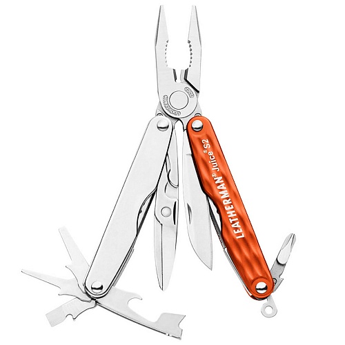 Мультитул Leatherman Juice S2 Cinnabar Orange, картонная коробка (831941)