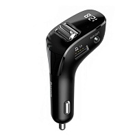 FM-трансмітер Baseus Bluetooth FM Launcher Streamer F40 Black (CCF40-01) - придбати в Дніпрі, Україні: ціна, характеристики | інтернет-магазин TOUCH