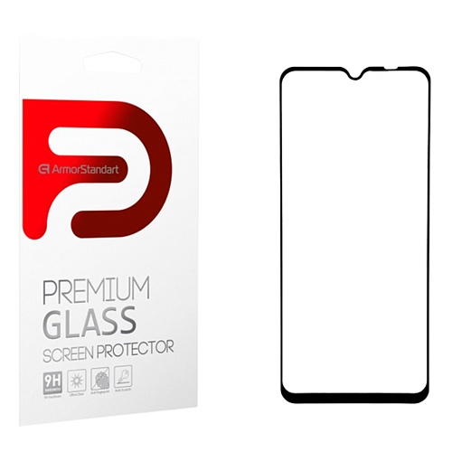 Защитное стекло Armorstandart Full Glue Glass для Xiaomi Redmi 9A/9C/9AT/10A (ARM56265) Black