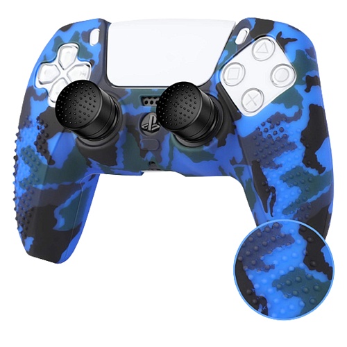 Чохол на геймпад Silicone Case для Sony DualSense Blue Camouflage - придбати в Дніпрі, Україні: ціна, характеристики | інтернет-магазин TOUCH