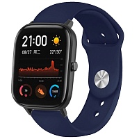 Универсальный ремешок Silicone Band для Xiaomi Amazfit Bip 20mm Dark/Blue