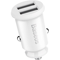 Автомобільний зарядний пристрій Baseus Grain Car Charger 3.1A White (CCALL-ML02) - придбати в Дніпрі, Україні: ціна, характеристики | інтернет-магазин TOUCH