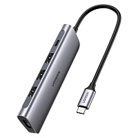 Мультифункціональний адаптер Ugreen 5 в 1 USB-C / 3xUSB 3.0 / 4K HDMI (70495) - придбати в Дніпрі, Україні: ціна, характеристики | інтернет-магазин TOUCH