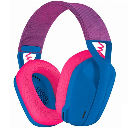 Игровые наушники Logitech G435 Lightspeed Wireless Gaming Headset Blue (981-001062)