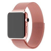 Ремешок Milanese Loop Magnetic Band для Apple Watch 42/44/45/46mm Rose Gold