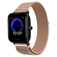 Універсальний ремінець Milanese Design Band для Xiaomi Amazfit Bip 20mm Rose Gold