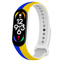 Ремінець ArmorStandart Xiaomi Mi Band 7/6/5 New Style (Blue - Yellow)