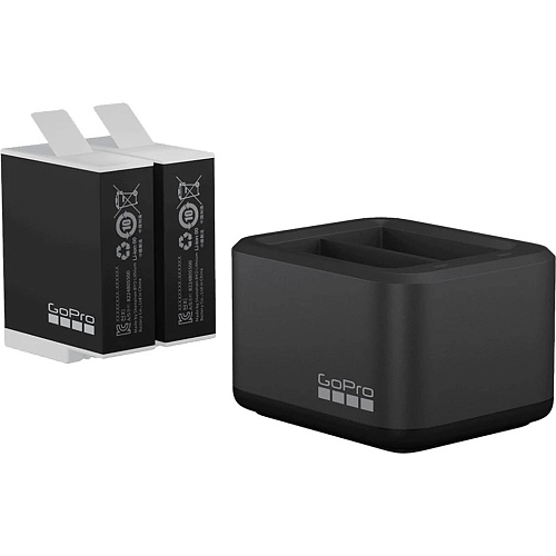 Зарядное устройство GoPro Dual Battery Charger + 2 акумулятора Enduro для HERO 12/ 11/ 10/ 9 (ADDBD-211)