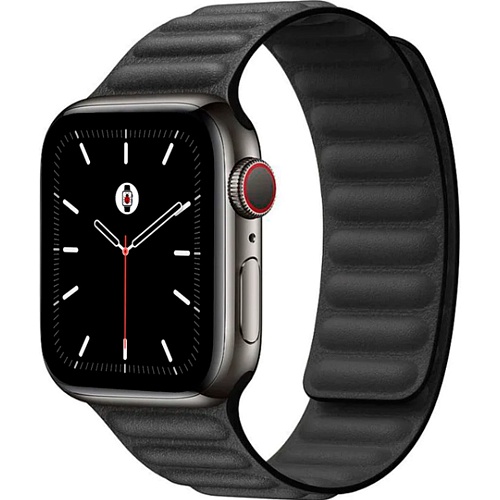 Ремешок DK Leather Link для Apple Watch 42/44/45/49mm Black