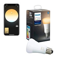 Умная лампочка Philips Hue E27 White Ambiance 806лм 60Вт 8.5W ZigBee, Bluetooth, Apple HomeKit (929002216901)