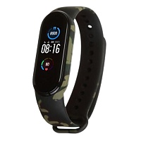 Силиконовый ремешок для Xiaomi MI Band 5 / MI Band 6 (Khaki Green)