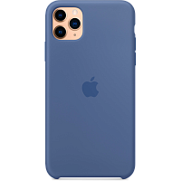 Чехол Silicone Case для Apple iPhone 11 Pro Max (Linen Blue) ААА