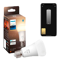 Умная лампочка Philips Hue E27 White 1100лм 75Вт 9.5W ZigBee, Bluetooth, Apple HomeKit 2 шт.