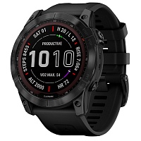 Смарт-годинник Garmin Fenix 7X Sapphire Solar Edition Black DLC Titanium with Black Band (010-02541-22/23) - придбати в Дніпрі, Україні: ціна, характеристики | інтернет-магазин TOUCH