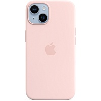 Чехол Silicone Case с MagSafe для Apple iPhone 14 (Chalk Pink) ААА