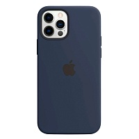 Чехол Silicone Case для Apple iPhone 12/12 Pro (Midnight Blue) АА