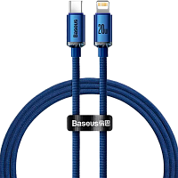 Кабель Baseus Crystal Shine Series USB-C to Lightning 20W 1.2m Blue (CAJY000203)