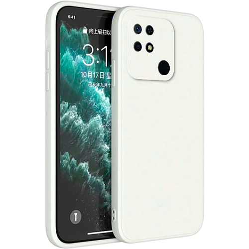 Чехол-накладка Silicone Case для Xiaomi Redmi 10C (White)