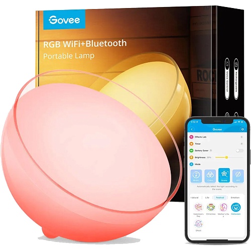 Умный портативный светильник Govee Lite Ambient RGB Portable Lamp WiFi + Bluetooth