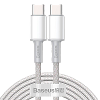 Кабель Baseus High Density Braided Fast Charging Data Cable USB-C to USB-C 100W 2m (CATGD-A02) White - придбати в Дніпрі, Україні: ціна, характеристики | інтернет-магазин TOUCH
