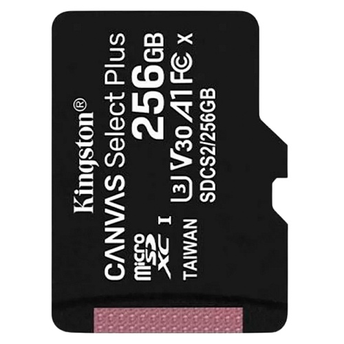 Карта пам'яті Kingston 256GB microSDXC Canvas Select Plus 100R A1 C10 (SDCS2/256GBSP) без SD-адаптера - придбати в Дніпрі, Україні: ціна, характеристики | інтернет-магазин TOUCH
