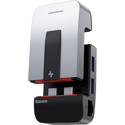 USB-хаб Baseus Armor Age Type-C Bracket Multifunctional Hub Adapter Space Gray (CAHUB-AJ0G)