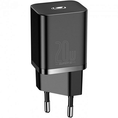Сетевое зарядное устройство Baseus Super Silicone PD Charger 20W Black (CCSUP-B01)