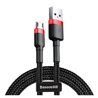 Кабель Baseus Cafule Micro USB 1m (CAMKLF-B91) Red/Black - придбати в Дніпрі, Україні: ціна, характеристики | інтернет-магазин TOUCH