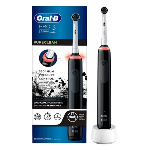 Электрическая зубная щетка Oral-B D505 Pro 3 3000 (Black)