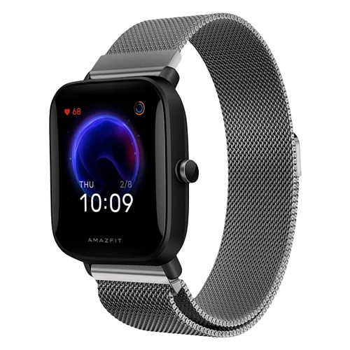 Универсальный ремешок Milanese Design Band для Xiaomi Amazfit Bip 20mm Space Grey