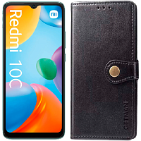 Чехол-книжка GETMAN Gallant Cover Case для Xiaomi Redmi 10C (Black)