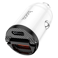 Автомобільний зарядний пристрій Hoco NZ2 Link PD 30W + QC3.0 Type-C + USB (White) - придбати в Дніпрі, Україні: ціна, характеристики | інтернет-магазин TOUCH