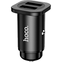 Автомобильное зарядное устройство Hoco NZ4 Car Charger 2USB 24W (Black)