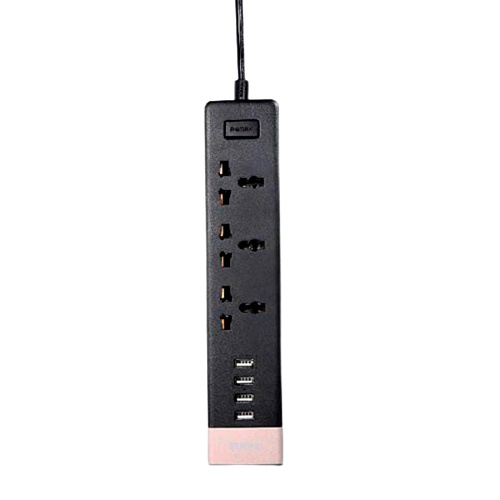 Удлинитель Remax Business RU-S2 3*Plug 4*USB 220V (Black) 1.8m