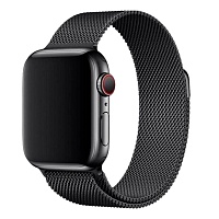Ремешок Milanese Loop Magnetic Band для Apple Watch 42/44/45/46mm Black