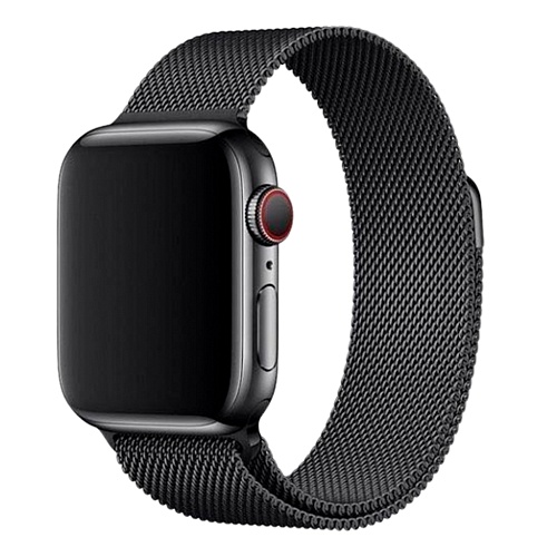 Ремешок Milanese Loop Magnetic Band для Apple Watch 42/44/45/46mm Black