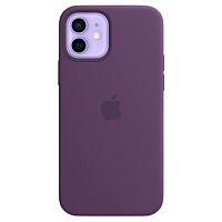 Чехол Silicone Case с MagSafe для Apple iPhone 12/12 Pro (Amethyst) ААА