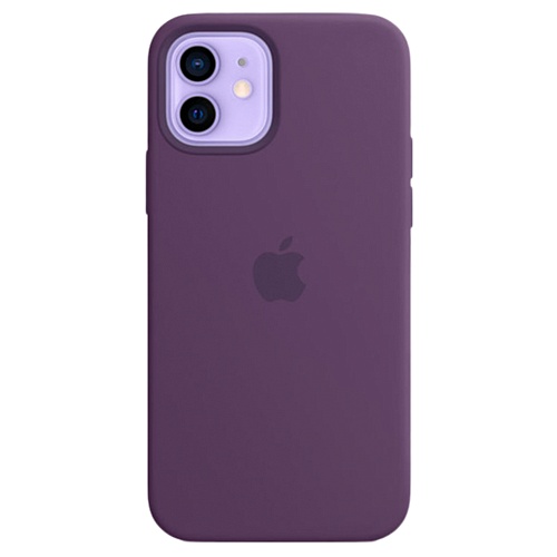 Чехол Silicone Case с MagSafe для Apple iPhone 12/12 Pro (Amethyst) ААА