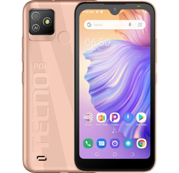 

Смартфон Tecno POP 5 Go BD1 1/16Gb Mist Copper (4895180771033) UA-UCRF
